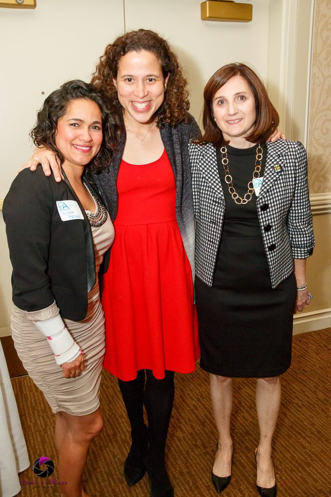 (L-r) Sujhey Beisser, Karen Menendez Coller, and Julia Arata-Fratta at last year's Brindis del Exito event