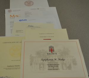 This isn't even all of the acceptance letters.