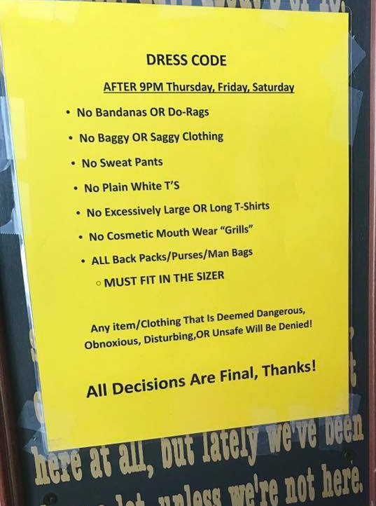 Sign posted at State Street Brats