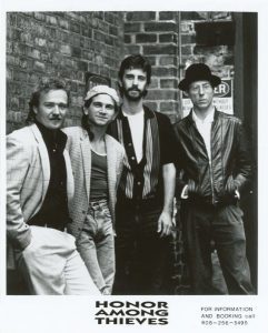 A bearded Joe Parisi, second from right, in the 1980s