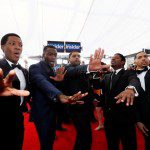 The “Straight Outta Compton” cast arrives at the 22nd Screen Actors Guild Awards in Los Angeles