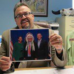 Richard McCloud, chairman of the Turtle Mountain Band of Chippewa Indians, at the tribal headquarters in Belcourt, North Dakota