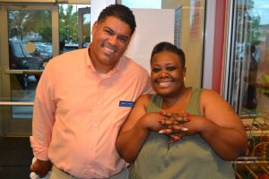 Black Business Expo organizer Sabrina Madison with Dane County District Attorney Ismael Ozanne