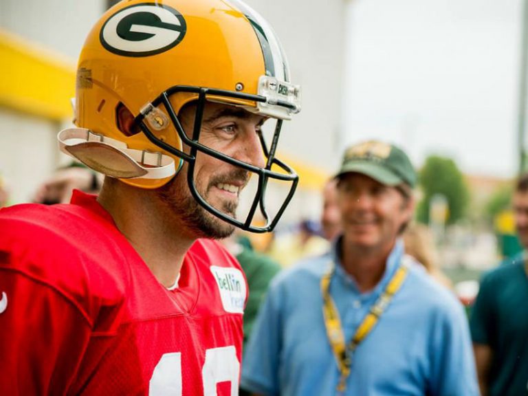 Aaron Rodgers Talks Little Brother’s Comments, Fantasy Football, and Camp Pranks
