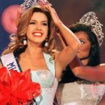 File photo of Miss Venezuela, Alicia Machado winning the 1996 Miss Universe crown