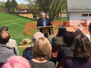 Madison Mayor Paul Soglin at the VCNC Groundbreaking Monday