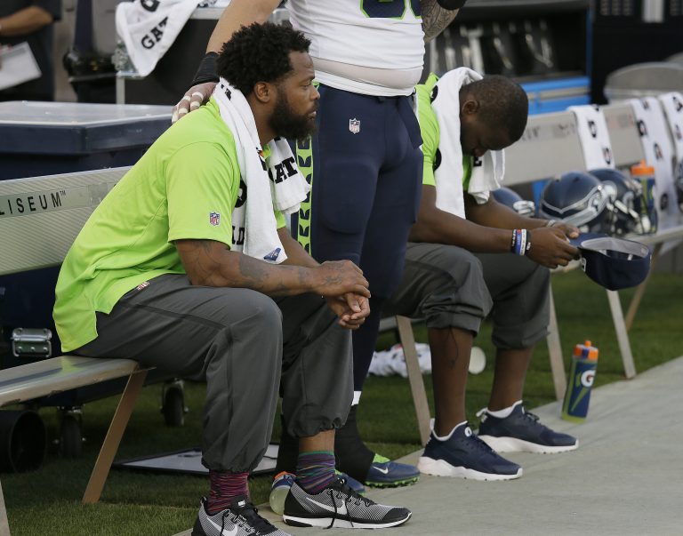Seahawks’ Michael Bennett Feared Death at Hand of Las Vegas Police, Will Continue to Sit for Anthem