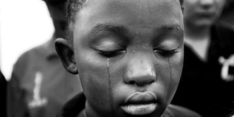 Image result for sad black children