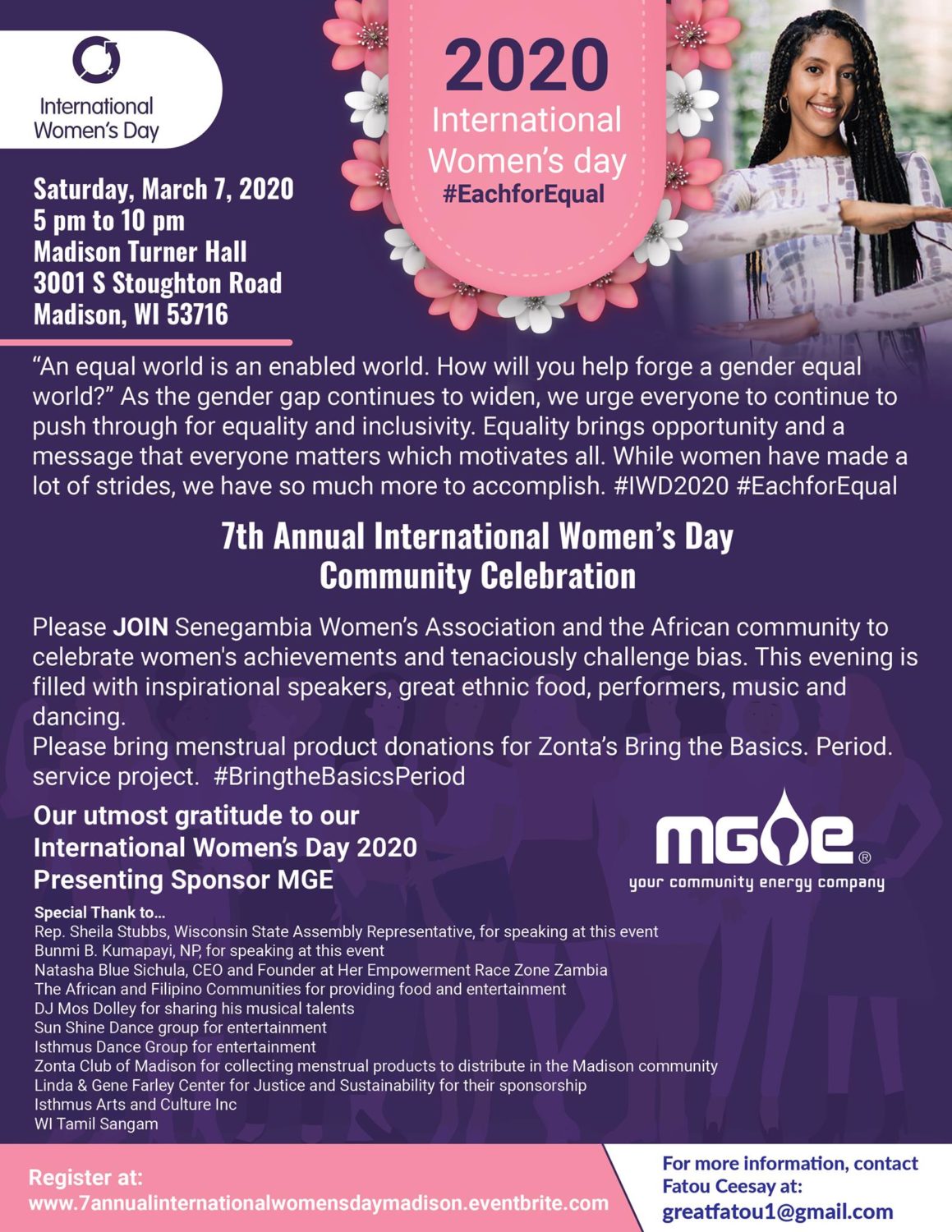 7th Annual International Women’s Day Community Celebration | Madison365