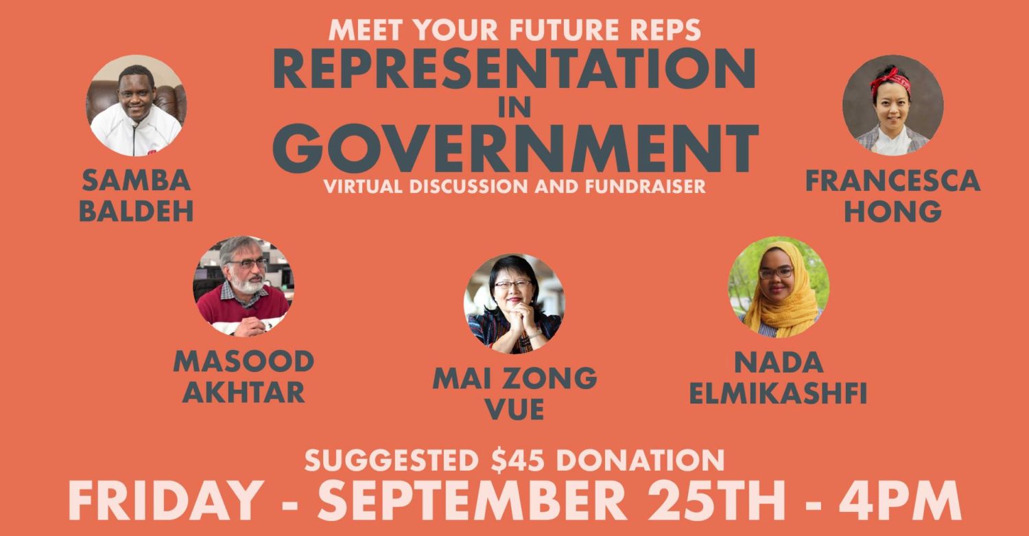 Representation in Government – Virtual Discussion and Fundraiser Representation in Government – Virtual Discussion and Fundraiser