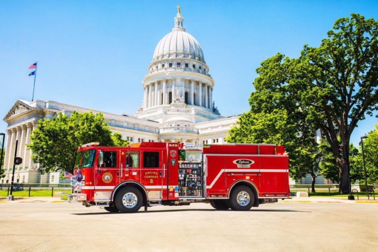 Madison Fire Department unveils firstever electric fire truck Madison365