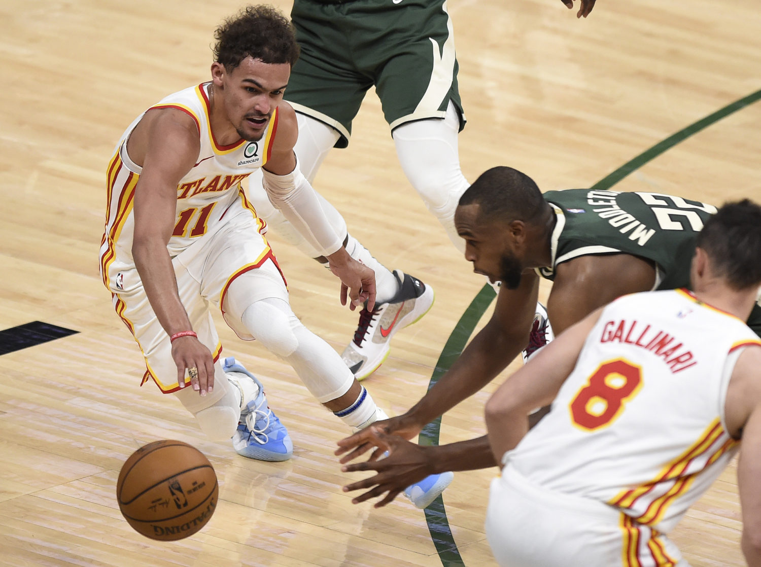 NBA Eastern Conference finals: Trae Young scores 48 points, Hawks beat  Bucks in Game 1 - Los Angeles Times