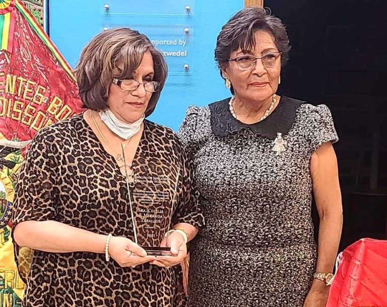 Cecilia Miranda honored for her lifetime work promoting Bolivian culture, heritage, and dance in the Madison community