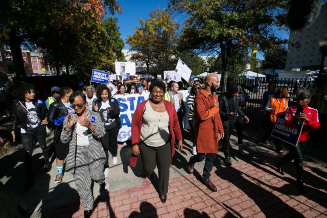 Democratic Gubernatorial Nominee Stacey Abrams Leads A