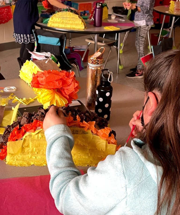 Lincoln Elementary School third-graders make piñatas for premiere of “Calabasas Street”