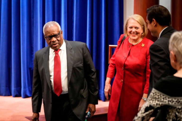 What do Ginni Thomas’ texts mean for Justice Thomas? At the Supreme Court, it’s up to him.