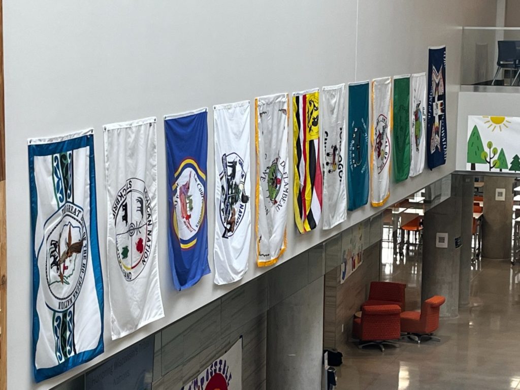 Verona High School hangs flags of Wisconsin’s 12 Indigenous Nations ...