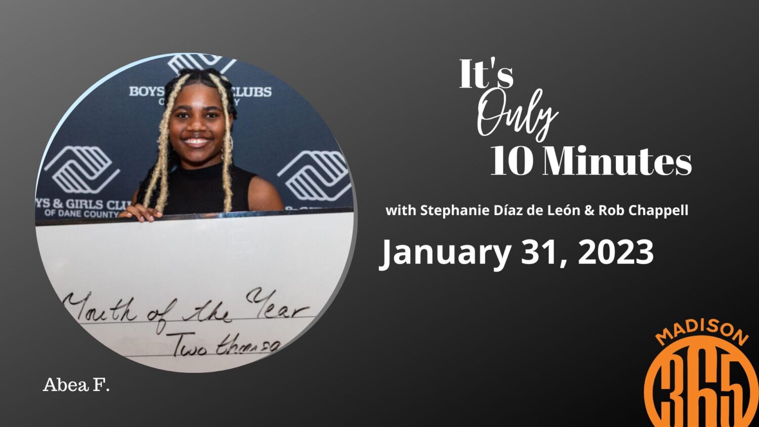 It’s Only 10 Minutes: January 31 It’s Only 10 Minutes: January 31