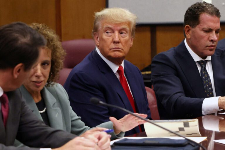 Donald Trump pleads not guilty to 34 felony counts of falsifying business records