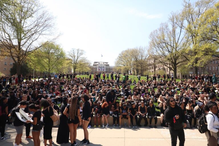Second day of UW protests draws larger crowd