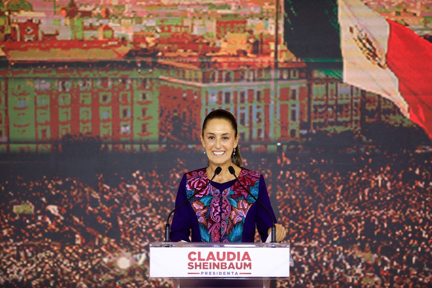 Claudia Sheinbaum elected Mexico’s first female president, preliminary results show Claudia Sheinbaum elected Mexico’s first female president, preliminary results show