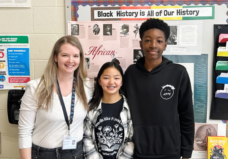 Students from Spring Harbor Middle School heading to the National African American History Academic Challenge in New Orleans