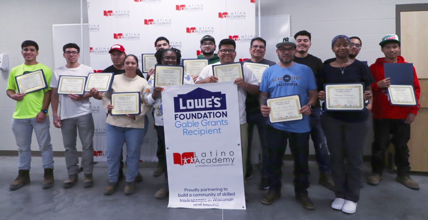 Latino Academy of Workforce Development celebrates graduation of first Gable Grant cohort Latino Academy of Workforce Development celebrates graduation of first Gable Grant cohort