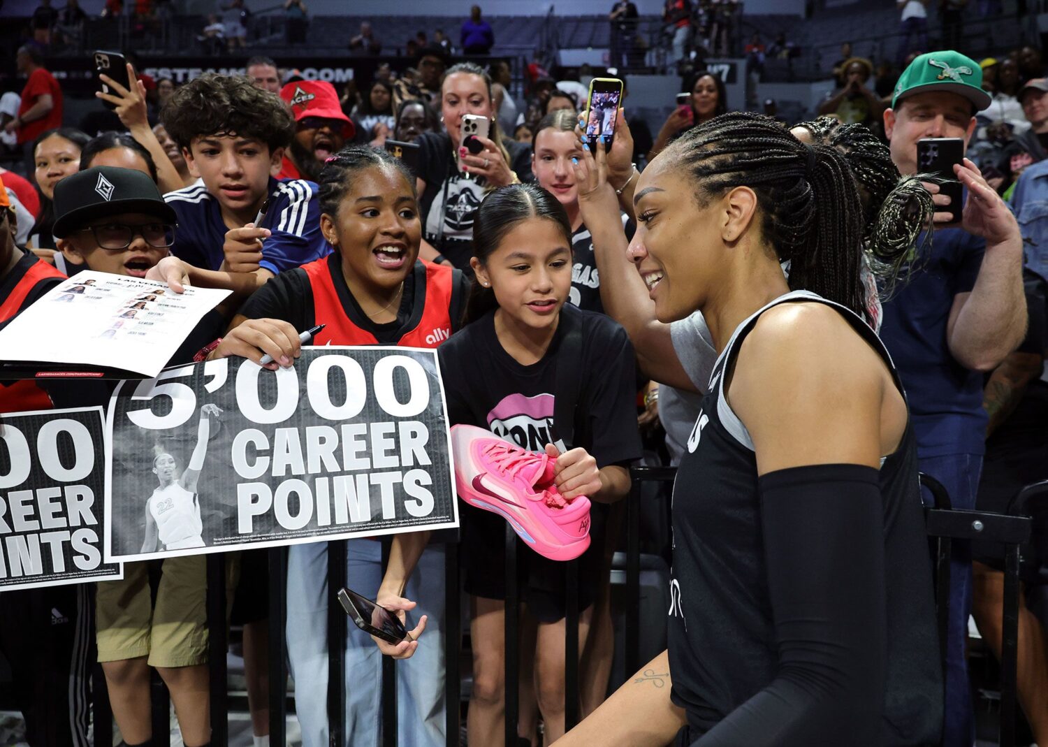 A’ja Wilson makes history by becoming the fastest player in WNBA history to score 5,000 career points A’ja Wilson makes history by becoming the fastest player in WNBA history to score 5,000 career points