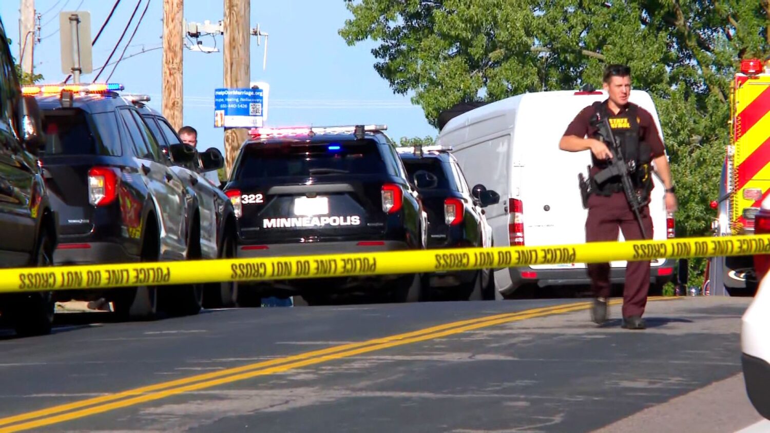 Shooter ‘contained’ after governor says police responded to ‘horrific act of violence’ at Catholic school in Minnesota