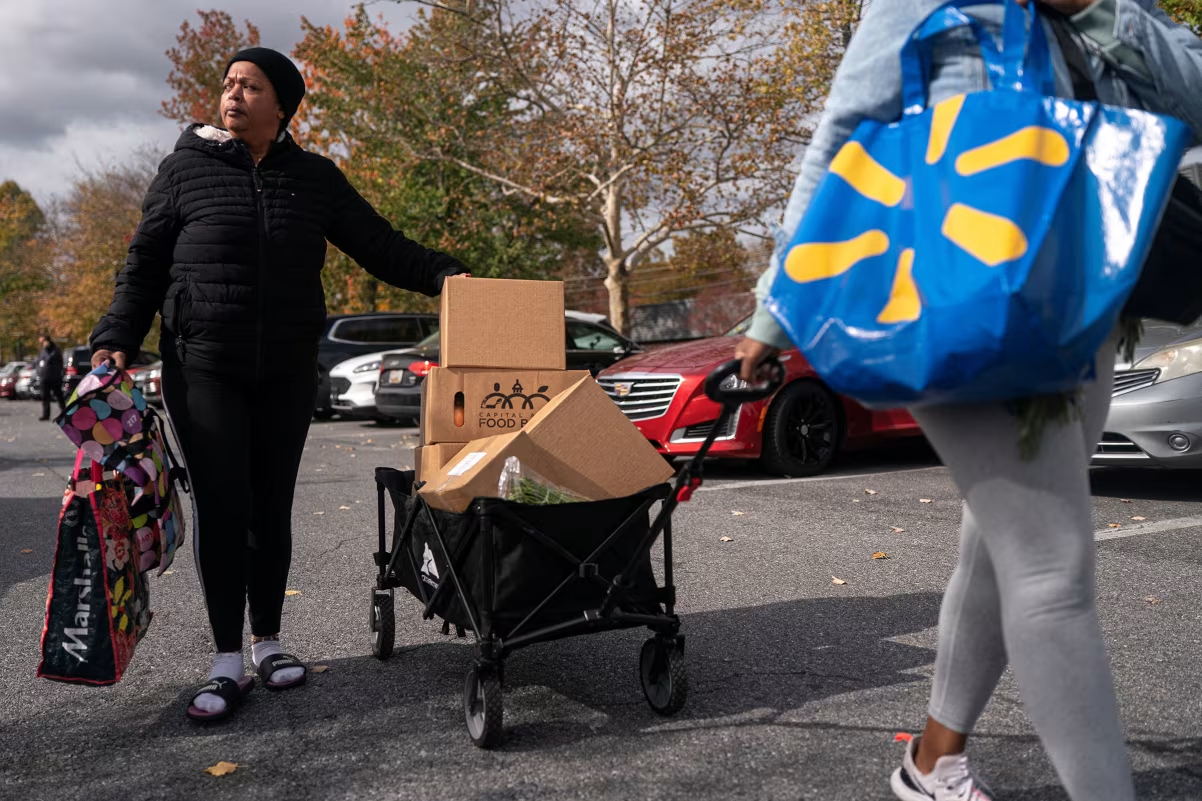 Food banks face a ‘perfect storm’ of surging demand as shutdown drags on