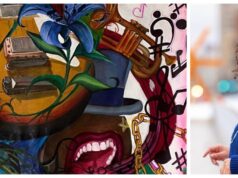 Anamarie Edwards’ “Homecoming” exhibit currently on display at the James Watrous Gallery