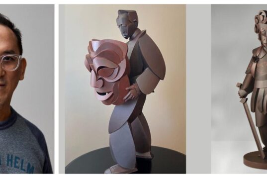 Warren King’s sculptures center on his family’s origins in China and their journey to Wisconsin