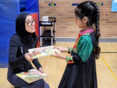 Award-winning Palestinian children’s book author Maysa Odeh visits Lake View Elementary School