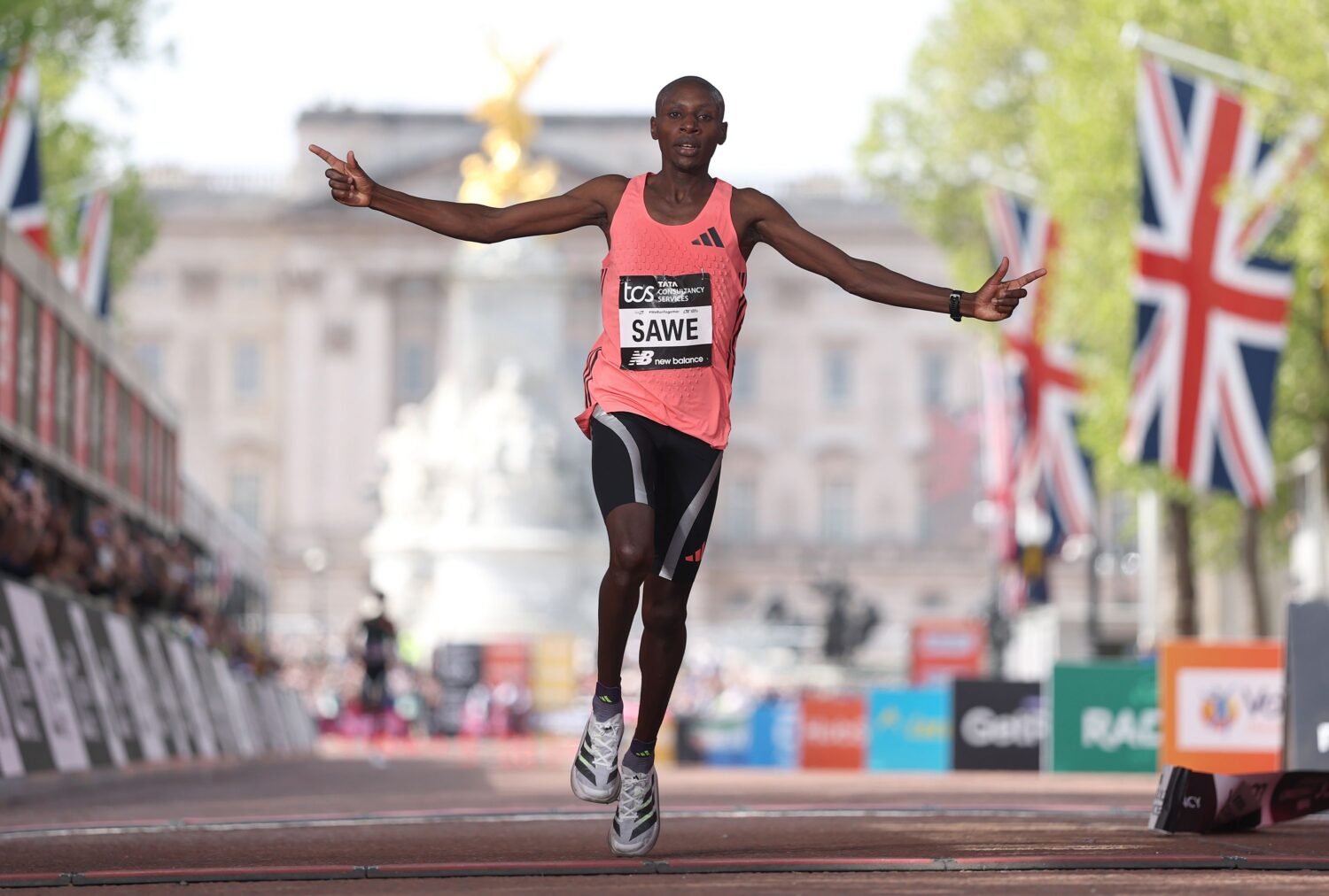 Kenya’s Sabastian Sawe becomes first man to run sub-two-hour marathon as he wins in London