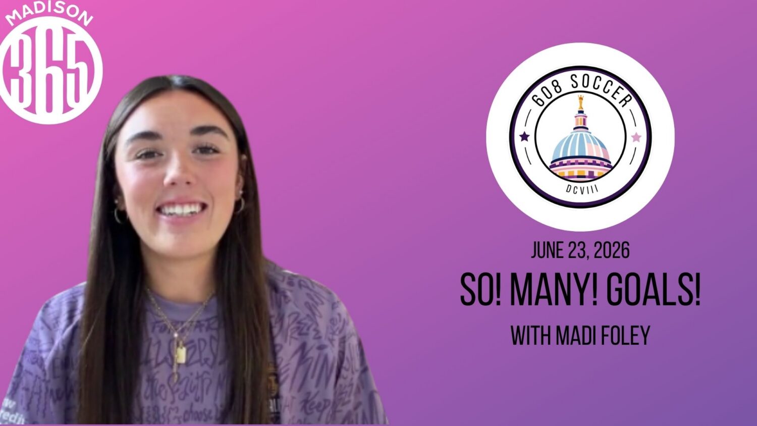 608 Soccer Show: So! Many! Goals! With Madi Foley