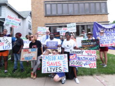 Protesters rally in front of Wisconsin GOP headquarters over gutting of health care in “Big, Beautiful Bill”