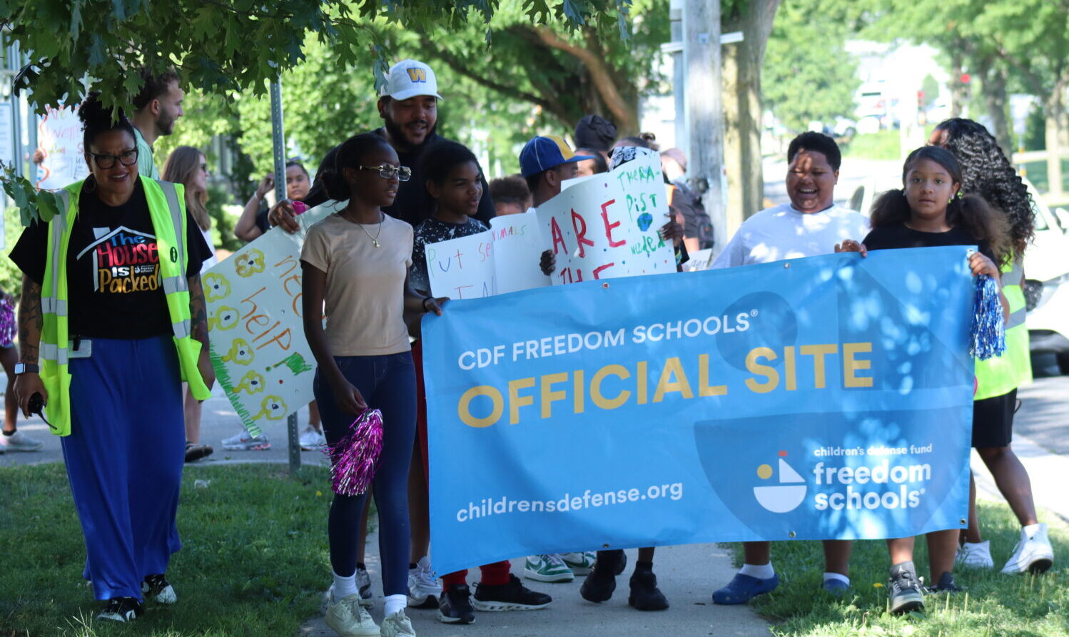 MMSD Freedom Schools march for National Day of Social Action