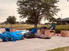 City of Madison holding personal belongings from Corey Ruiz Protest Encampment at Demetral Park