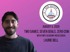 608 Soccer Show: Two games, seven goals, zero cow shirts! With Laurie Bell
