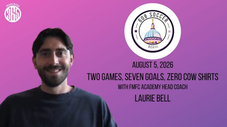 608 Soccer Show: Two games, seven goals, zero cow shirts! With Laurie Bell