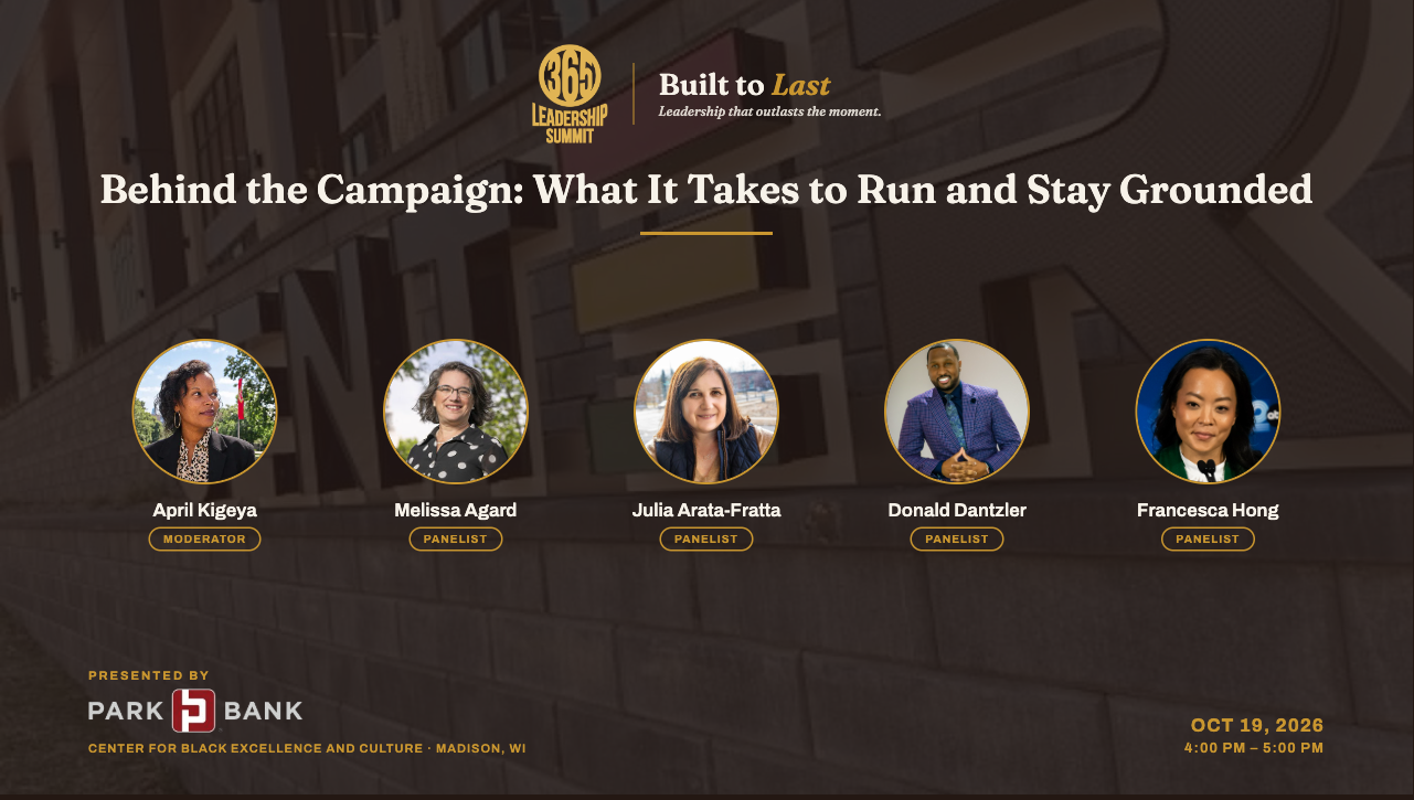 Beyond the Campaign: we’re talking about running for office and staying grounded at the 365 Leadership Summit