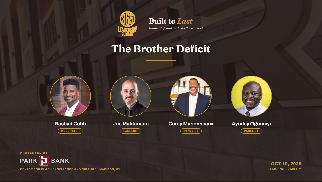 Rashad Cobb to lead “Brotherhood Deficit” panel at 365 Leadership Summit
